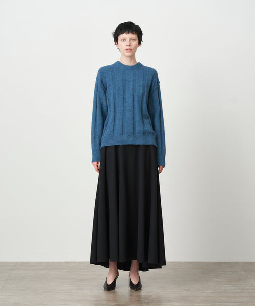 WOOL MOHAIR | WIDE RIBBED SWEATER – ATON | エイトン