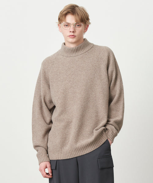 WOOL KANOKO | MOCKNECK SWEATER – ATON | エイトン