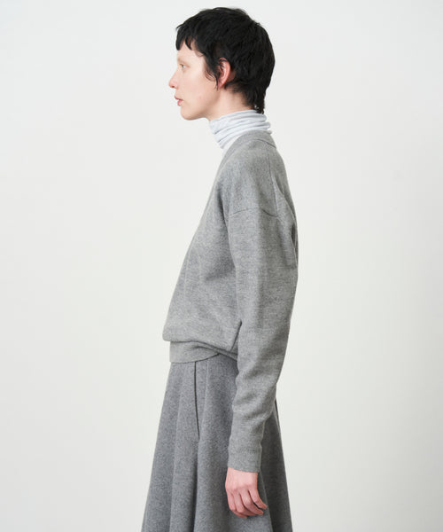 FINE WOOL MELTON | V-NECK SWEATER – ATON | エイトン