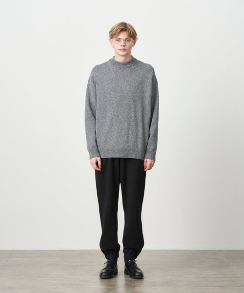 WOOL MOULINE | MOCKNECK SWEATER