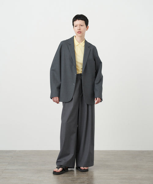 ジャケット・アウター epine volume wool tailored coat gray volume wool tailored coat charcoal gray | épine