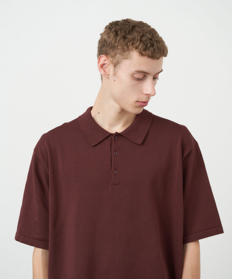 NATURAL DYED ORGANIC COTTON | HALF SLEEVE POLO KNIT