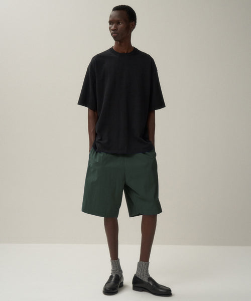 Namu Shop - Aton Back Satin Wool Utility Pants - Black