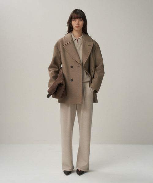 ATON SUPER 120S DOUBLE MELTON ノーカラーコート SUPER 120S DOUBLE MELTON | ノーカラーコート / ATON