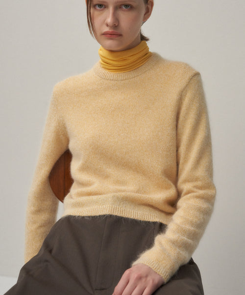 SILK ALPACA | CREWNECK SWEATER – ATON | エイトン