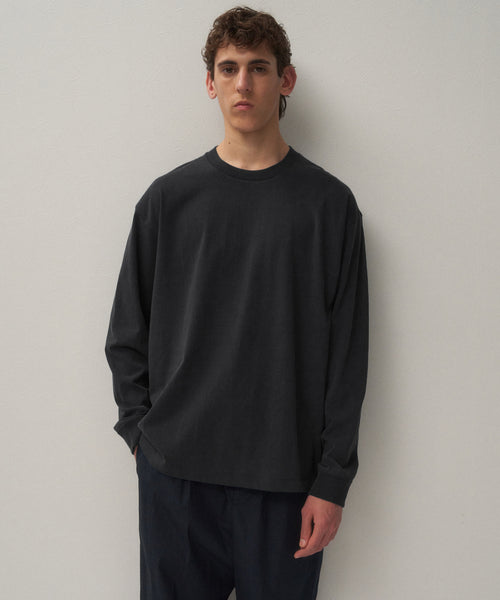 AGING FRESCA PLATE | LOOSE FIT LONG SLEEVE T-SHIRT – ATON | エイトン