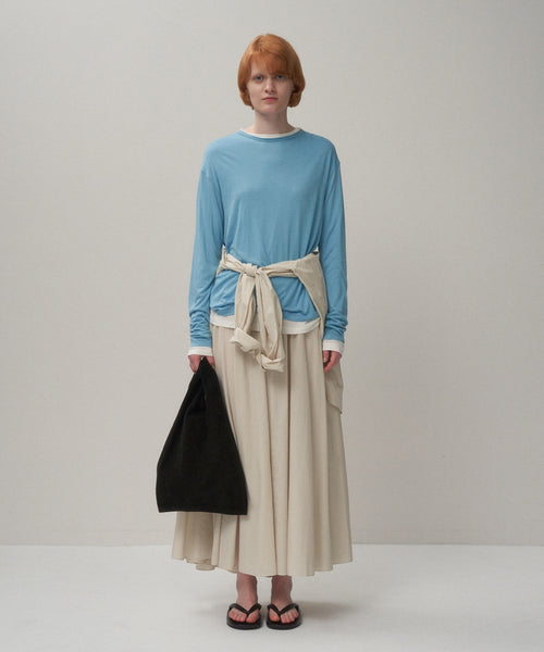 MODAL SILK JERSEY | CREW NECK PULLOVER – ATON | エイトン