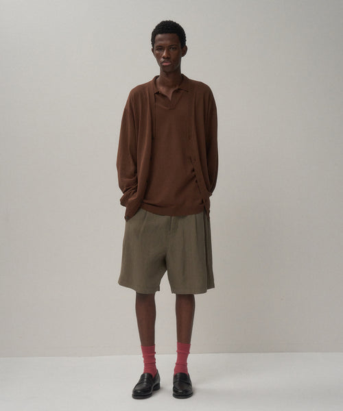FINE ICE COTTON | V-NECK CARDIGAN – ATON | エイトン