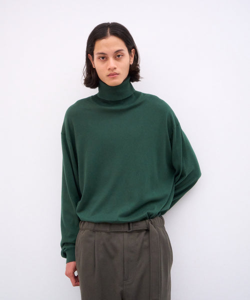 SMOOTH SUVIN | TURTLE NECK SWEATER – ATON | エイトン