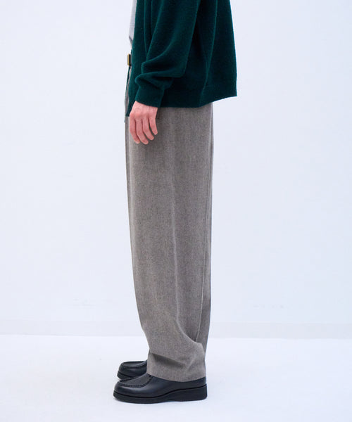 LINEN WOOL TWEED | LOOSE FIT PANTS – ATON | エイトン