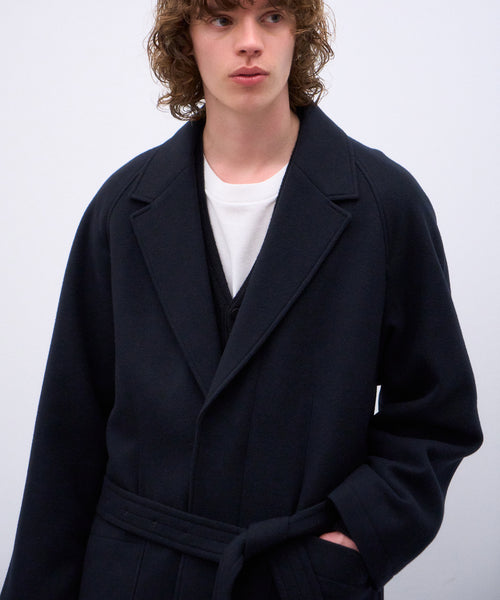 SUPER 160S DOUBLE SAXONY | CHESTER FIELD COAT – ATON | エイトン