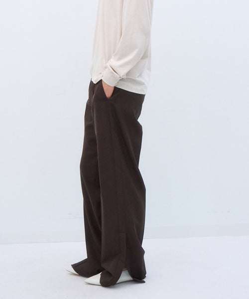WOOL GABARDINE | PIN TUCK PNATS – ATON | エイトン