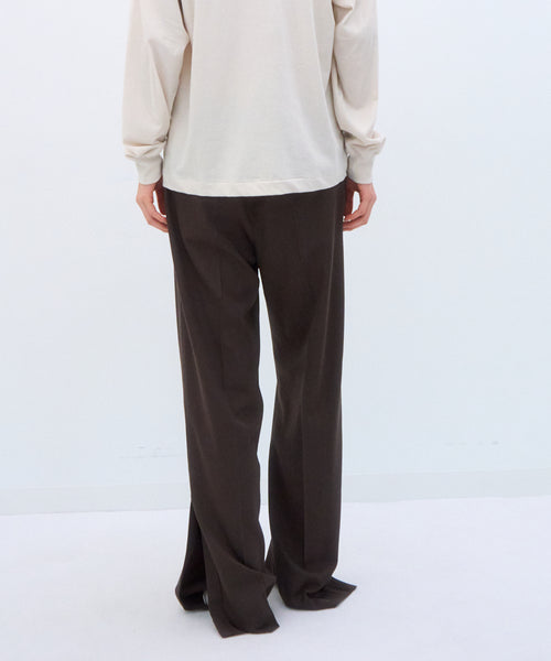 パンツ ATON Wool Gabardine Two-Tuck Wide Slacks WOOL GABARDINE | PIN TUCK PNATS – ATON | エイトン