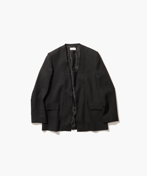 TECHNO WOOL ETERMIN | COLLARLESS JACKET – ATON | エイトン