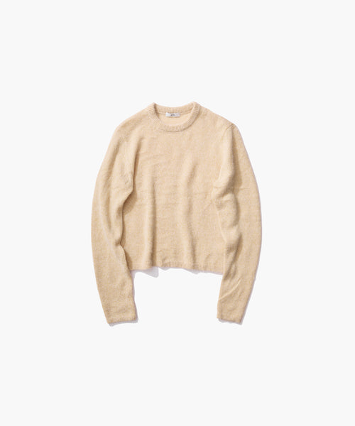 SILK ALPACA | CREWNECK SWEATER – ATON | エイトン