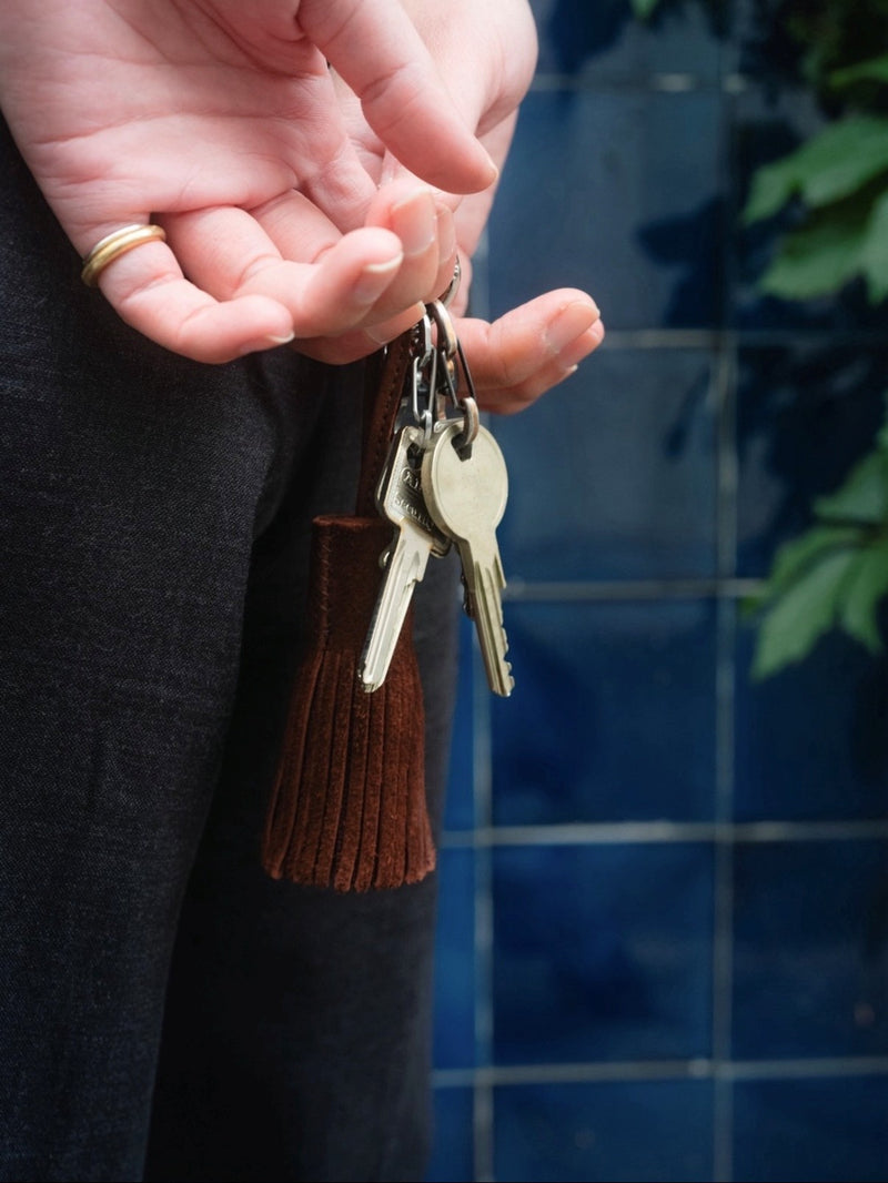 GOAT SUEDE | FRINGE CHARM G