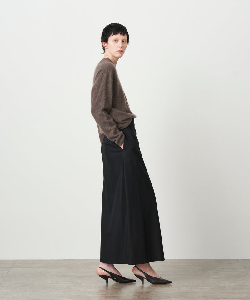 MERINO COLLEGE FLANNEL | STRAIGHT WRAPPED SKIRT