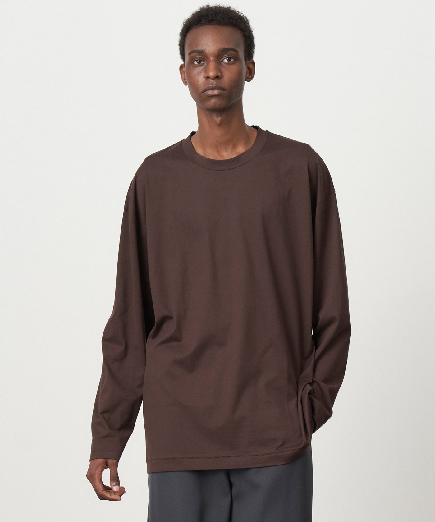 SUVIN60/2 | OVERSIZED L/S T-SHIRT – ATON | エイトン