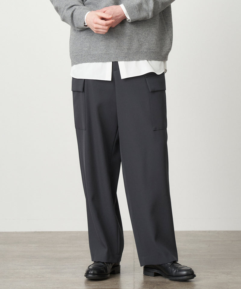 ATON BACK SATIN FIELD CARGO PANTS | nate-hospital.com