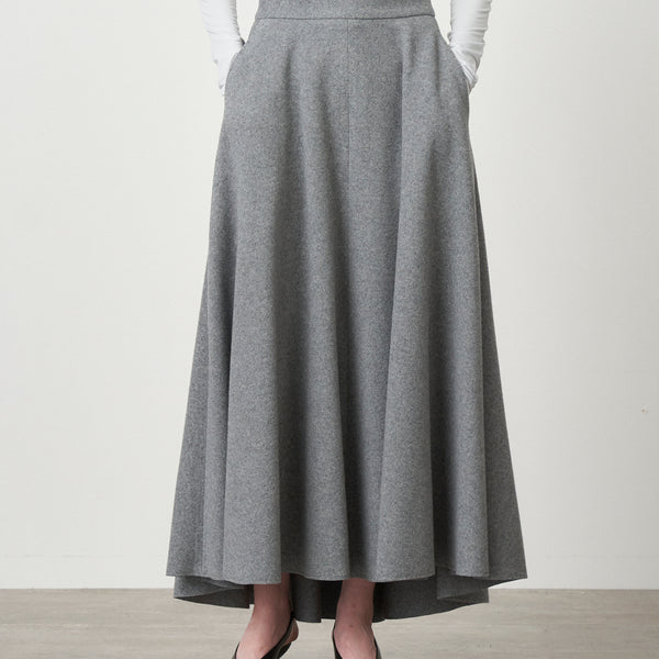 ROYAL FLEECE | FLARED SKIRT – ATON | エイトン