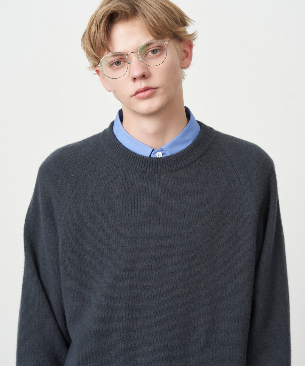 WOOL COTTON BRUSHED | CREWNECK SWEATER – ATON