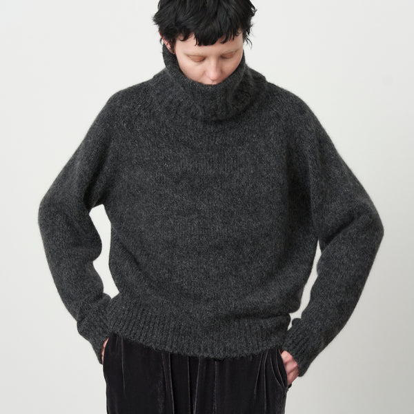 WOOL MOHAIR | TURTLENECK SWEATER – ATON | エイトン