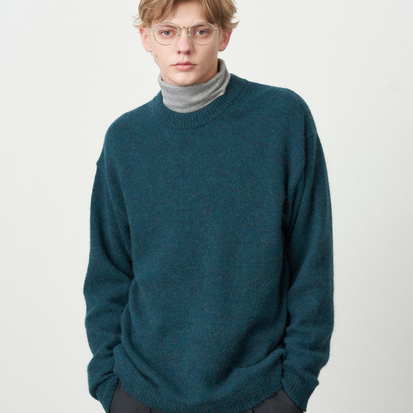 WOOL MOHAIR | CREWNECK SWEATER – ATON | エイトン