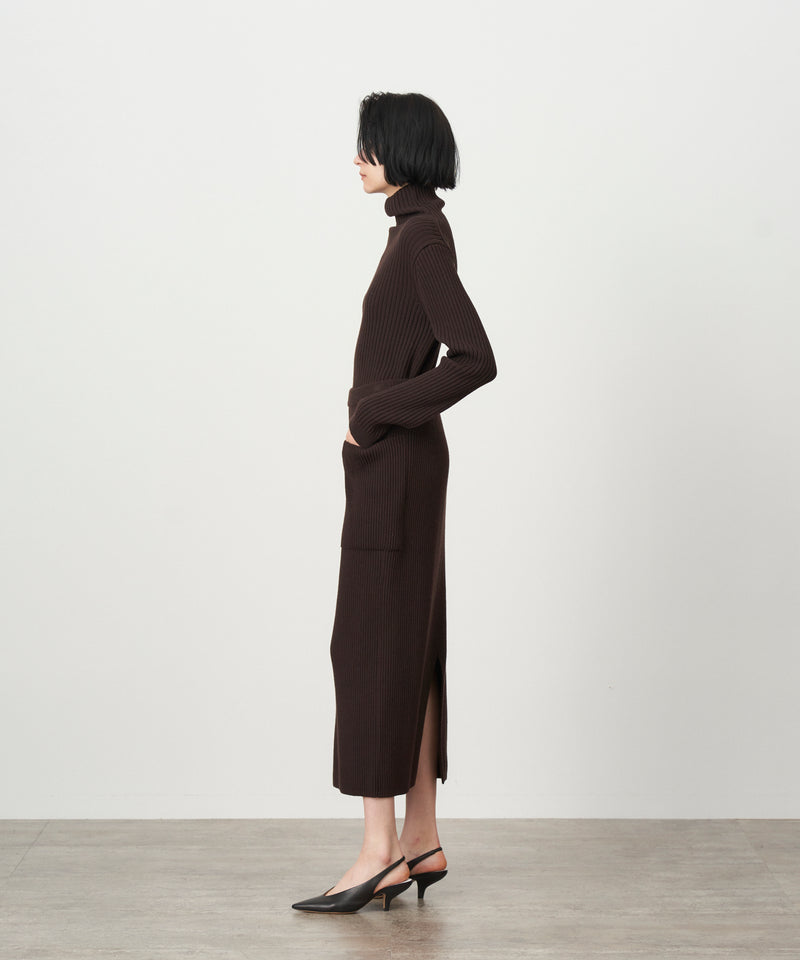 NATURAL DYED WOOL | STRAIGHT RIBBED SKIRT
