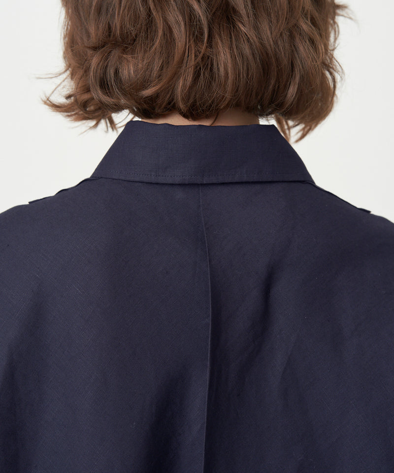 LINEN WEATHER | OFF-SLEEVE CPO JACKET