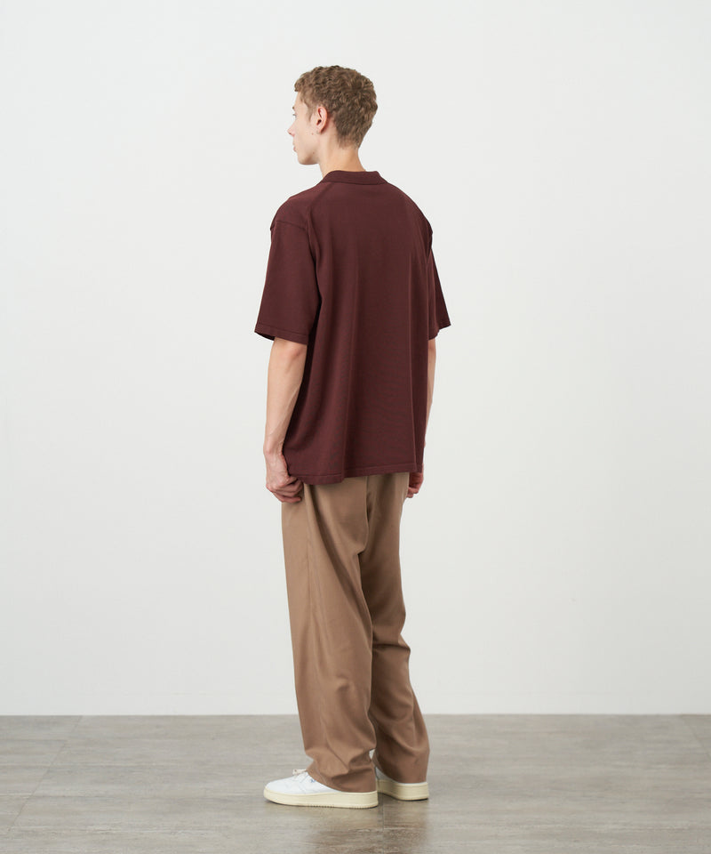 NATURAL DYED ORGANIC COTTON | HALF SLEEVE POLO KNIT