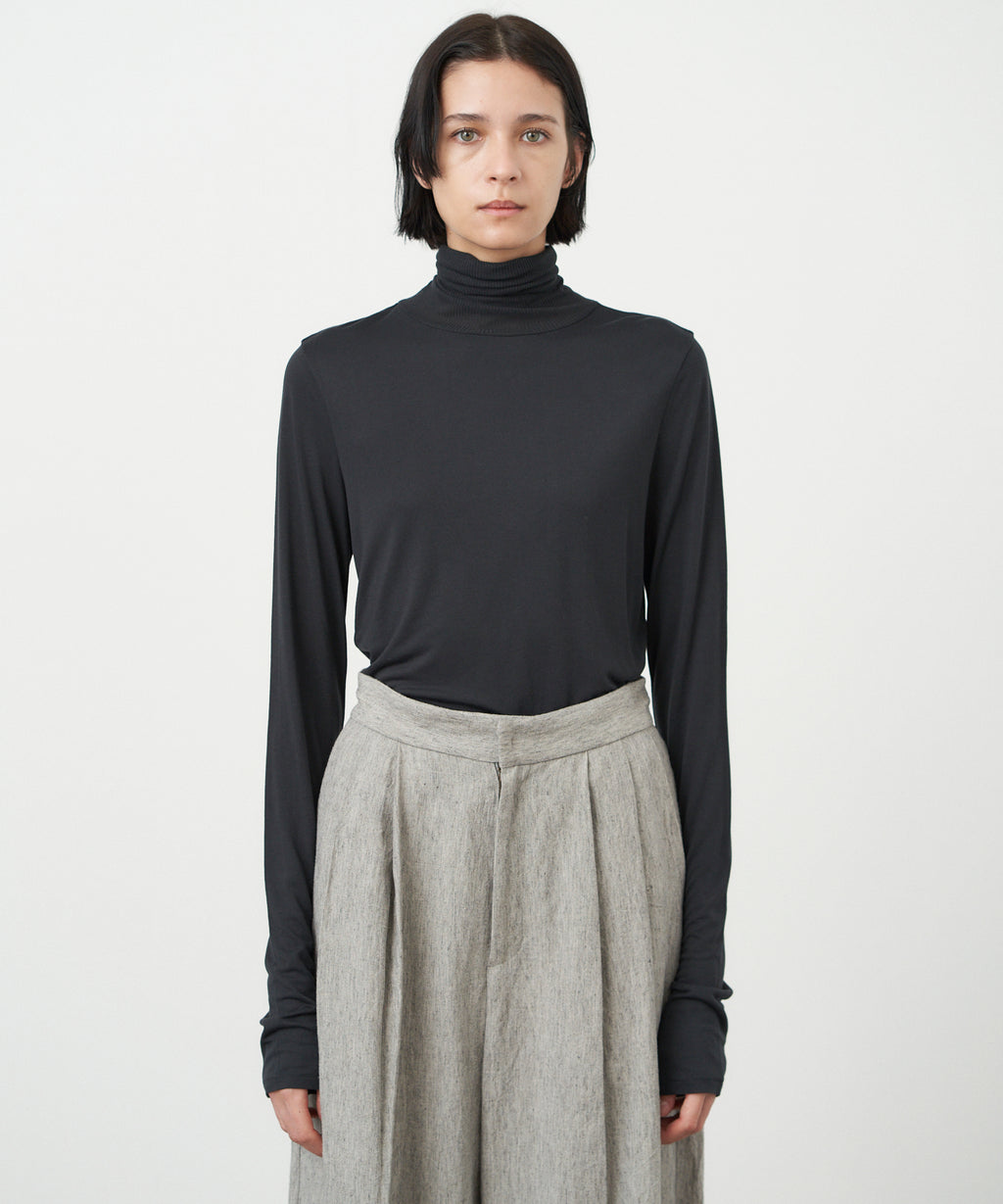 MODAL SILK JERSEY | TURTLENECK PULLOVER