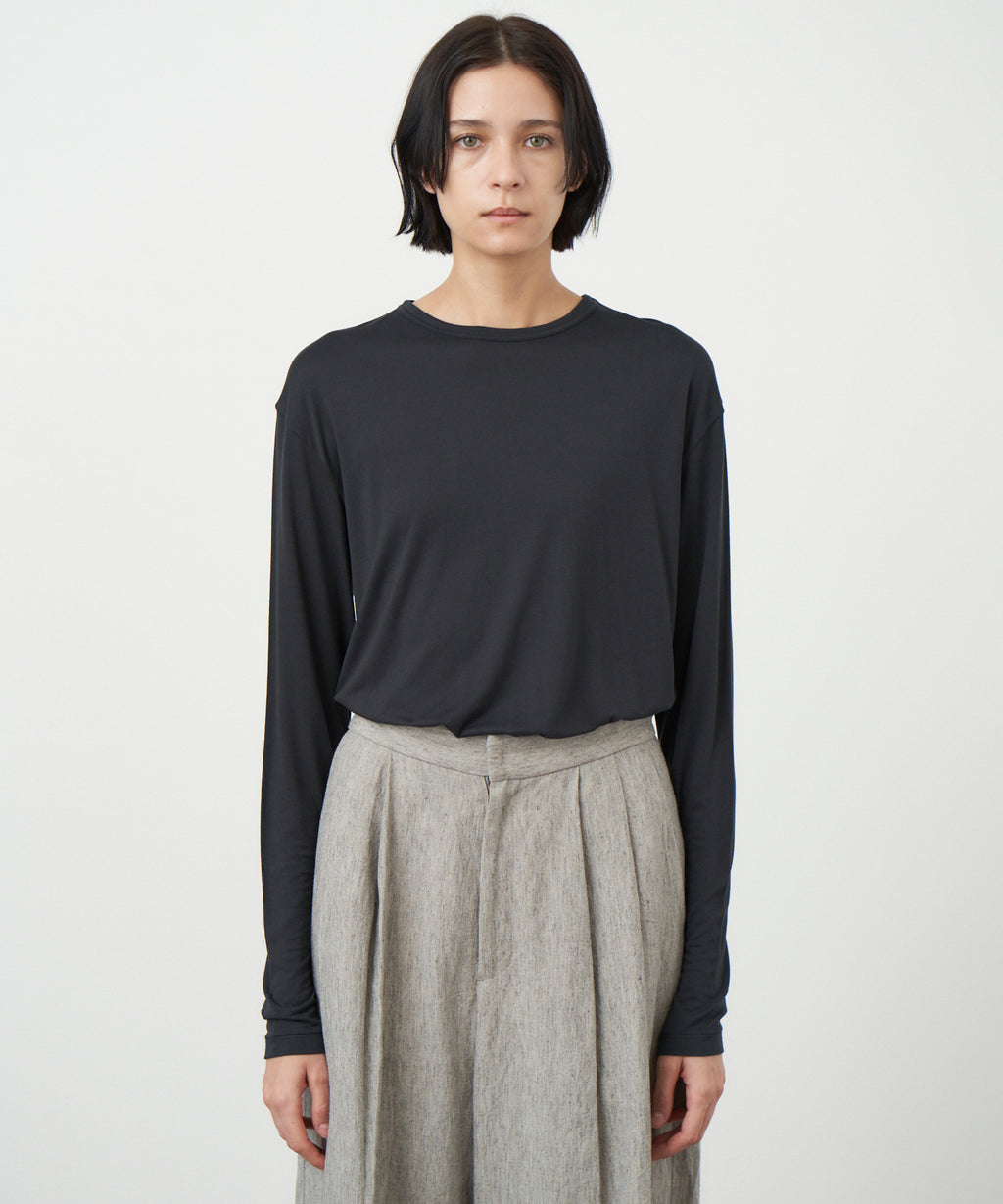 MODAL SILK JERSEY | CREWNECK PULLOVER – ATON | エイトン