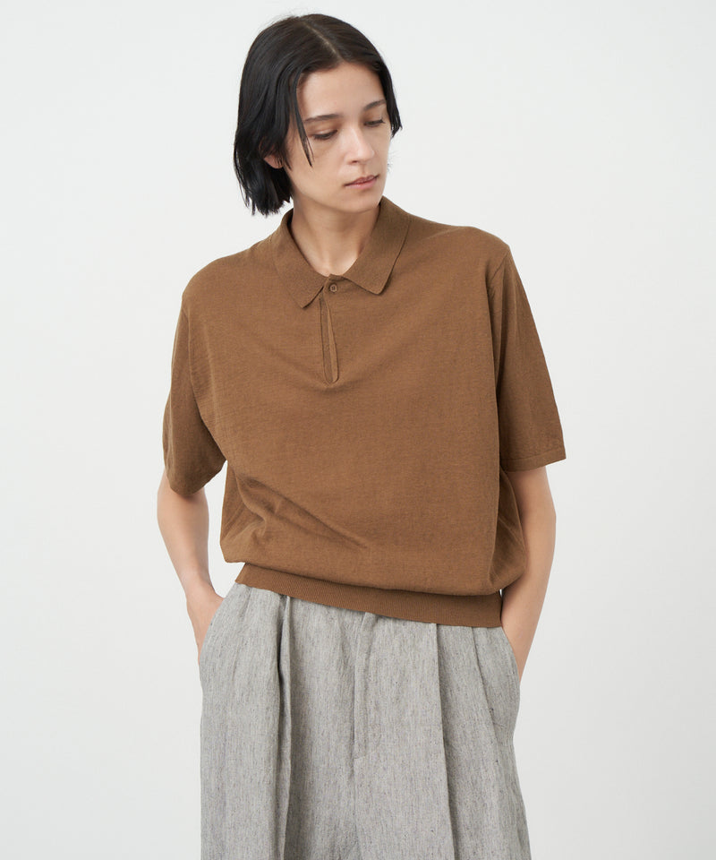 RECYCLED FRESCA | POLO KNIT – ATON | エイトン