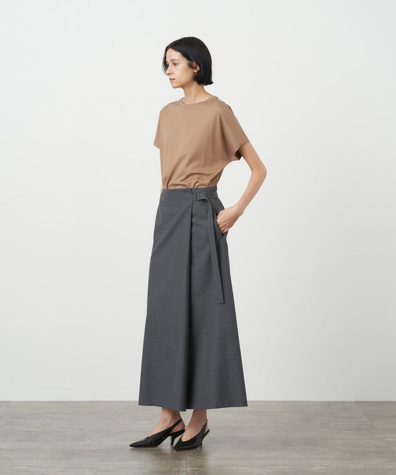 WOOL TROPICAL | WRAPPED SKIRT