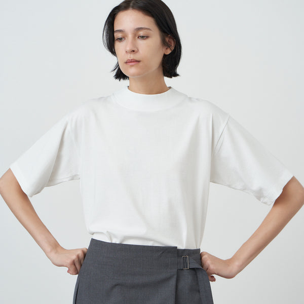 DRY COTTON JERSEY | MOCKNECK T-SHIRT – ATON | エイトン