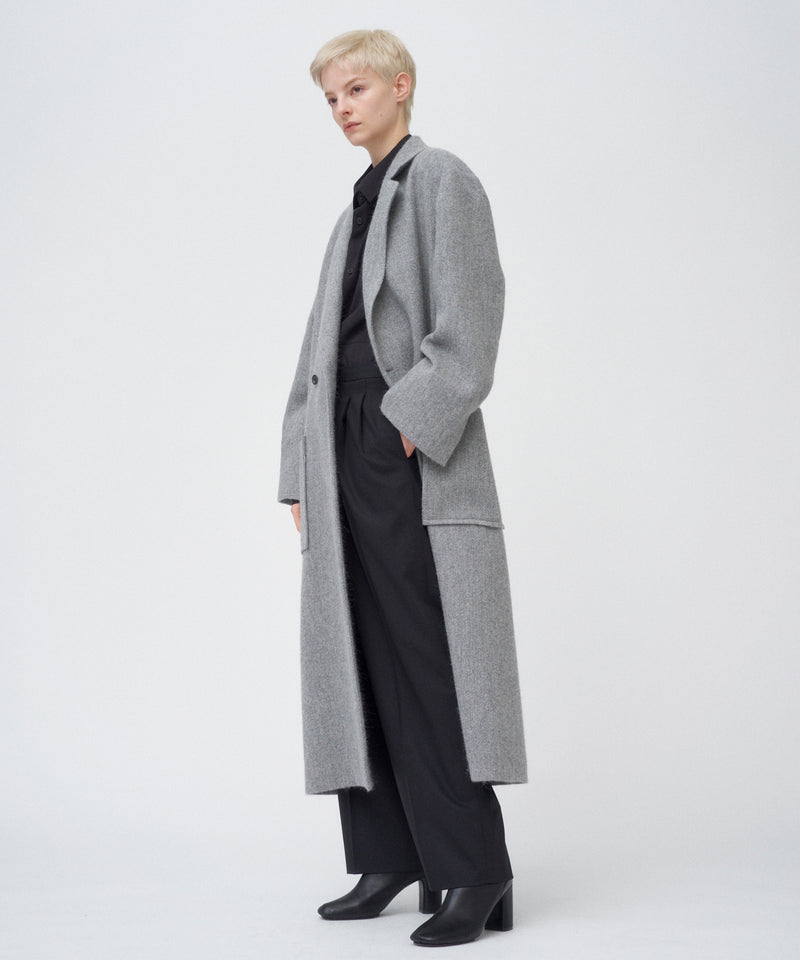 BABY ALPACA | LONG TAILORED COAT