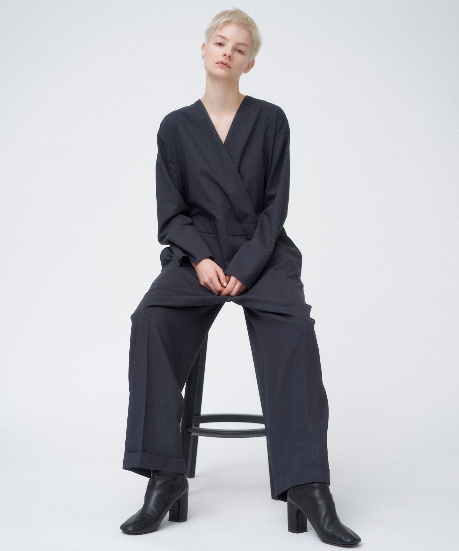 TECHNO WOOL TWILL | JUMPSUIT – ATON | エイトン