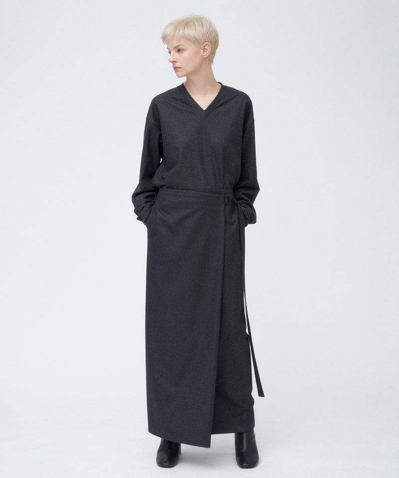 MERINO COLLEGE FLANNEL | WRAP SKIRT