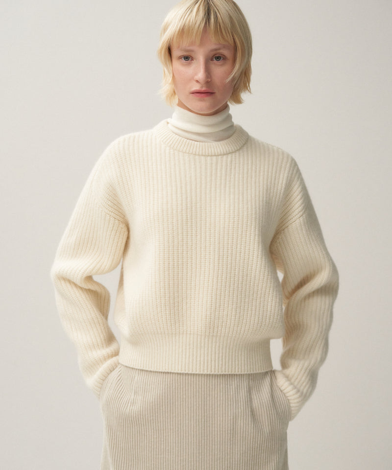 WOOL CASHMERE SILK | CREWNECK SWEATER