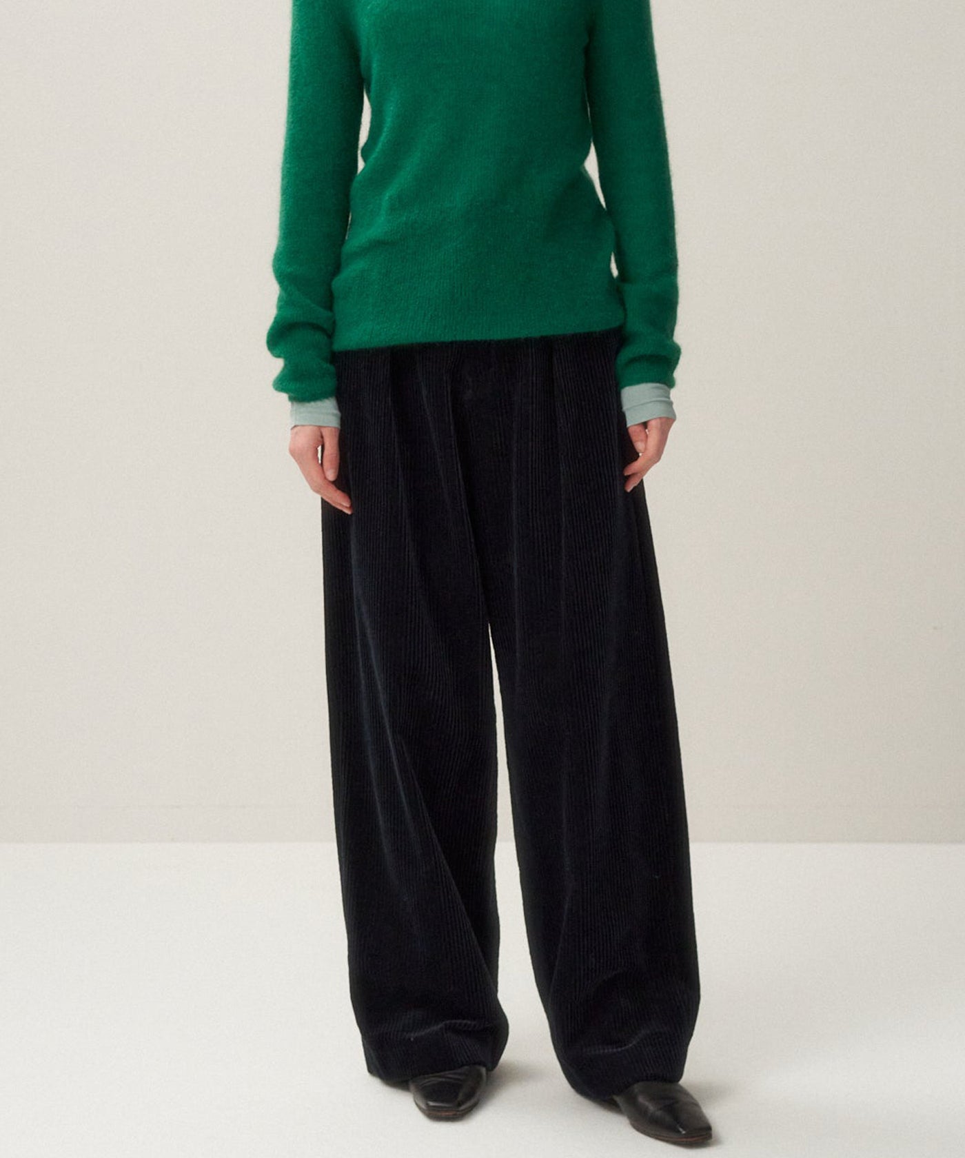 ATON　ワイドタックパンツ(SIZE01) COTTON LAWN | タックワイドパンツ / ATON | ファッション通販