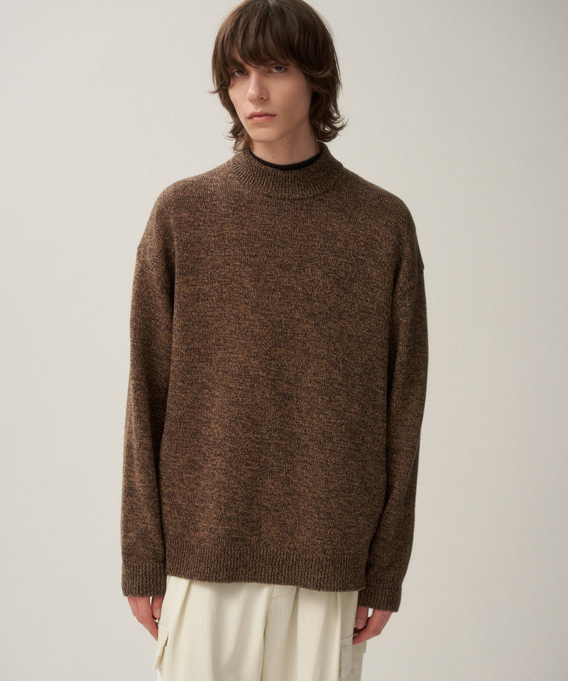 BABY WOOL MOULINE | MOCKNECK SWEATER