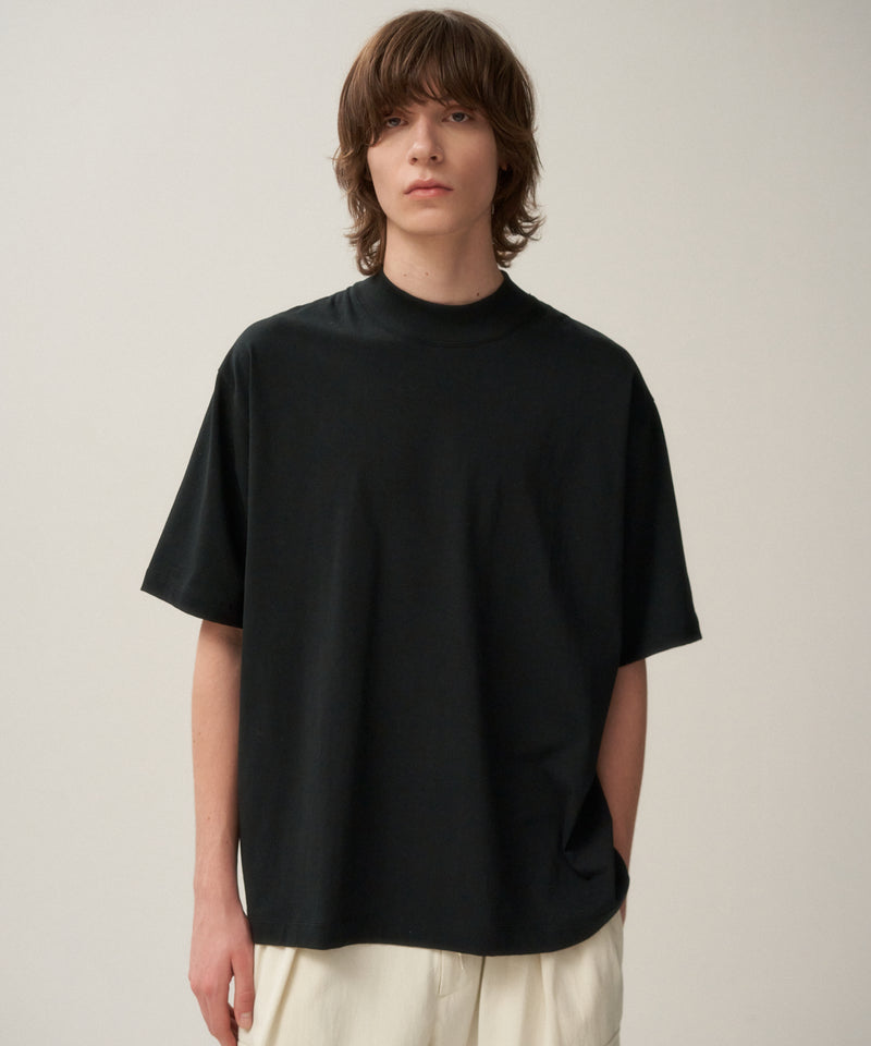 DRY COTTON JERSEY | MOCKNECK T-SHIRT