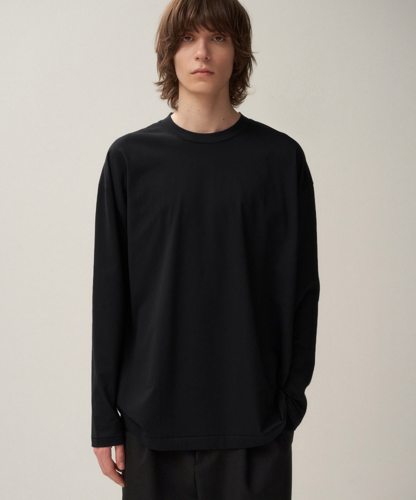 トップス Suvin60/2 Oversized LongSleeve Tshirt SUVIN60/2 | OVERSIZED LONG SLEEVE T-SHIRT – ATON | エイトン