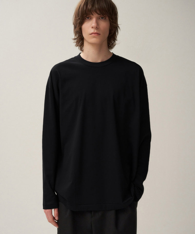 SUVIN60/2 | OVERSIZED LONG SLEEVE T-SHIRT – ATON | エイトン