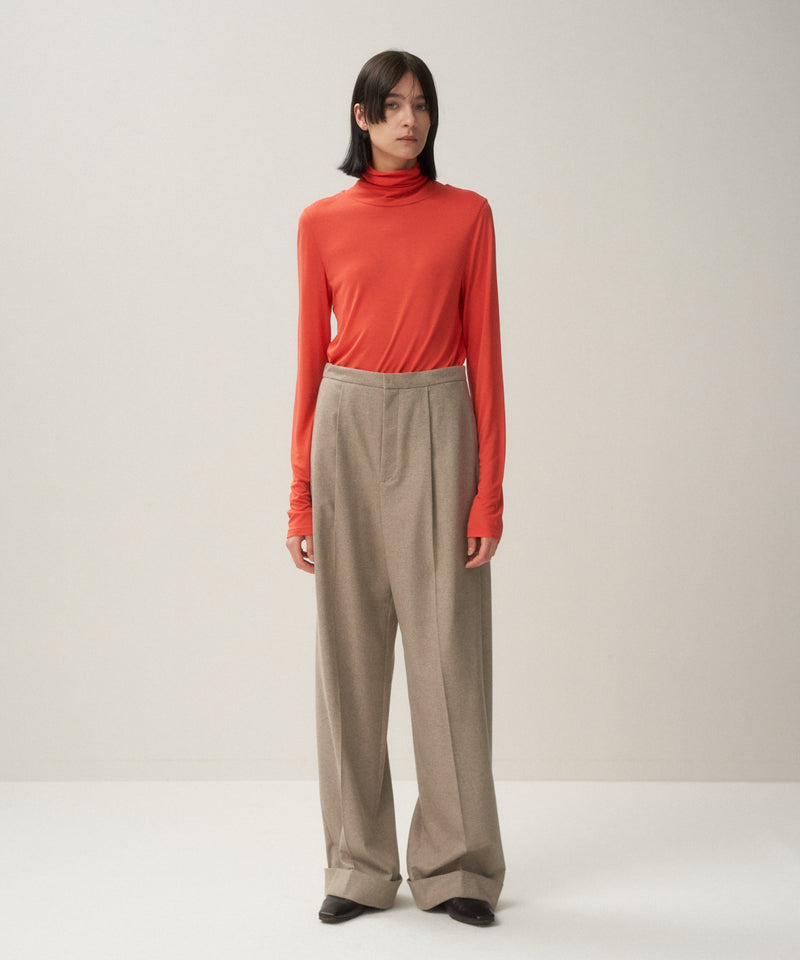 MODAL SILK JERSEY | TURTLENECK PULLOVER