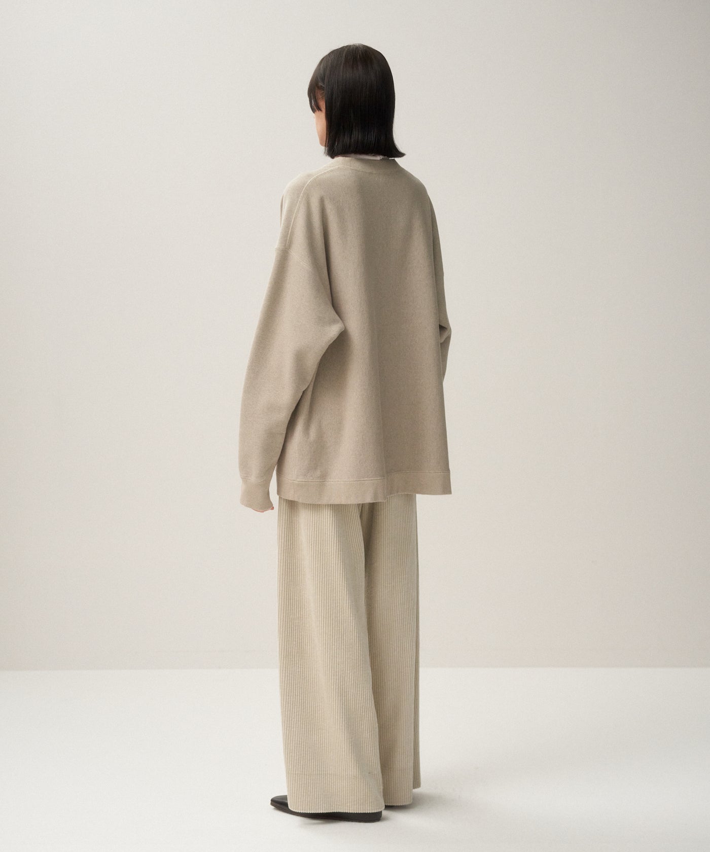 5W COTTON CORDUROY | TUCKED WIDE PANTS – ATON | エイトン