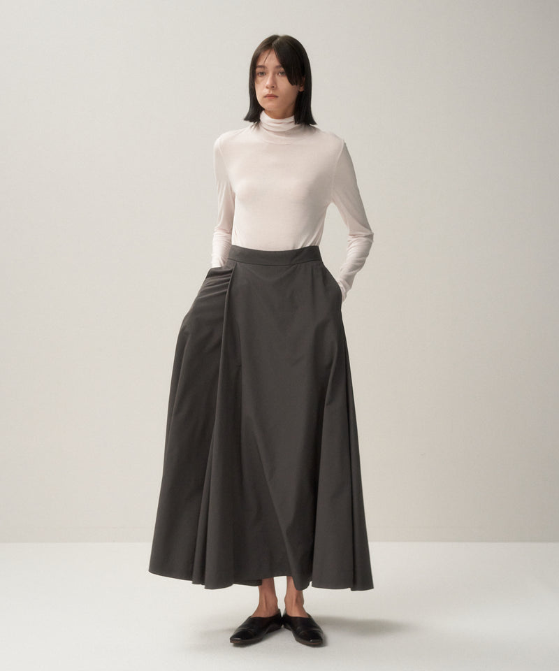 VINTAGE NYLON TWILL | FLARED SKIRT