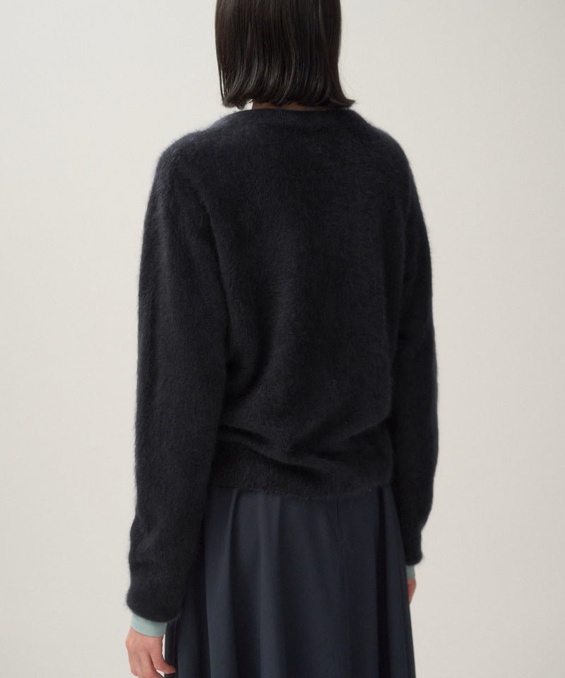ROYAL CASHMERE FUR | CREWNECK CARDIGAN