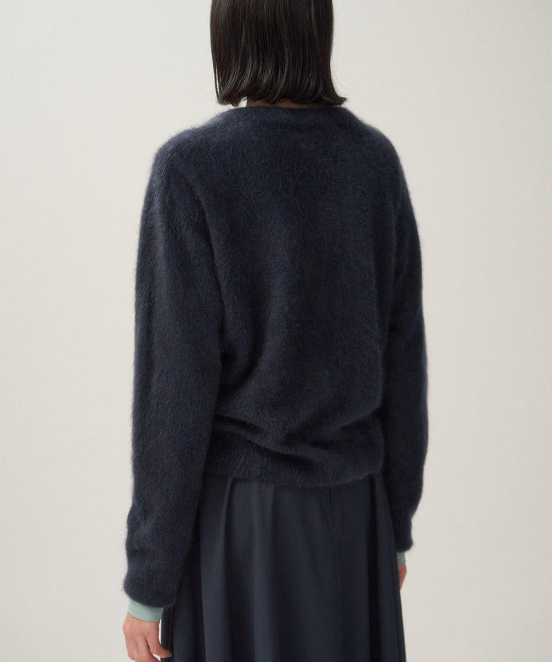 ROYAL CASHMERE FUR | CREWNECK CARDIGAN