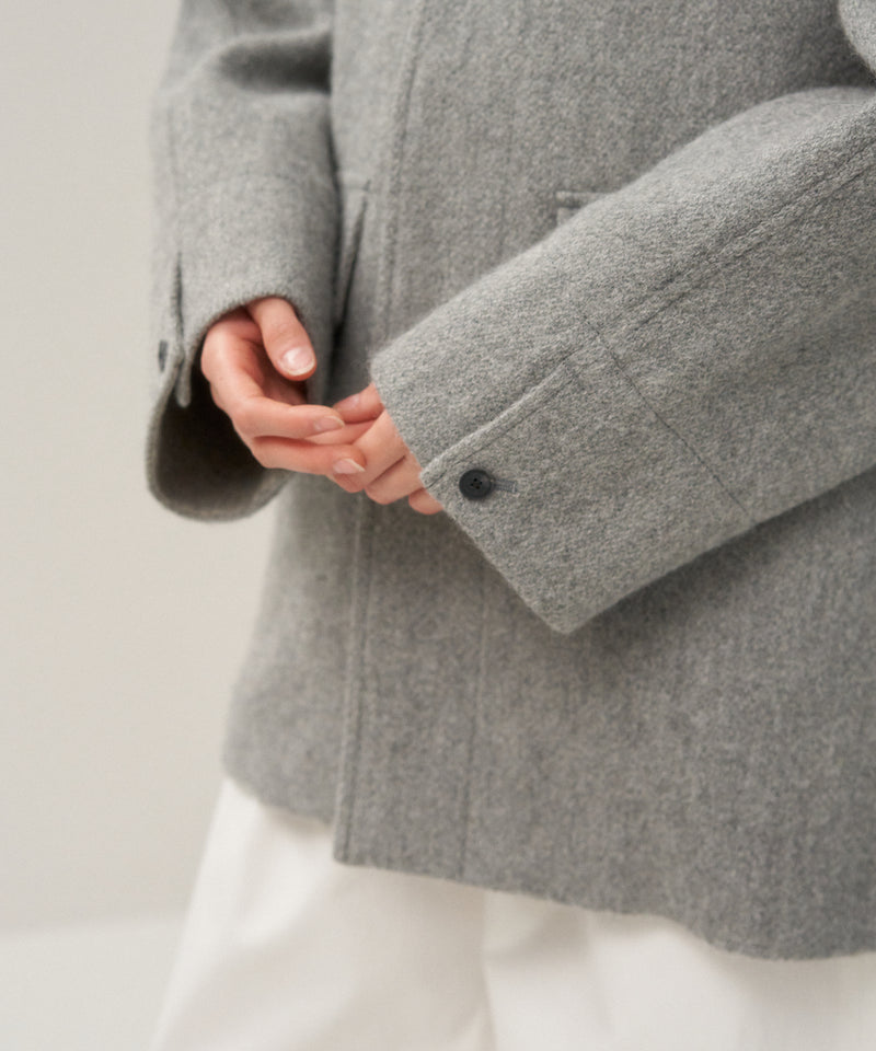 BABY ALPACA | STAND FIELD COAT